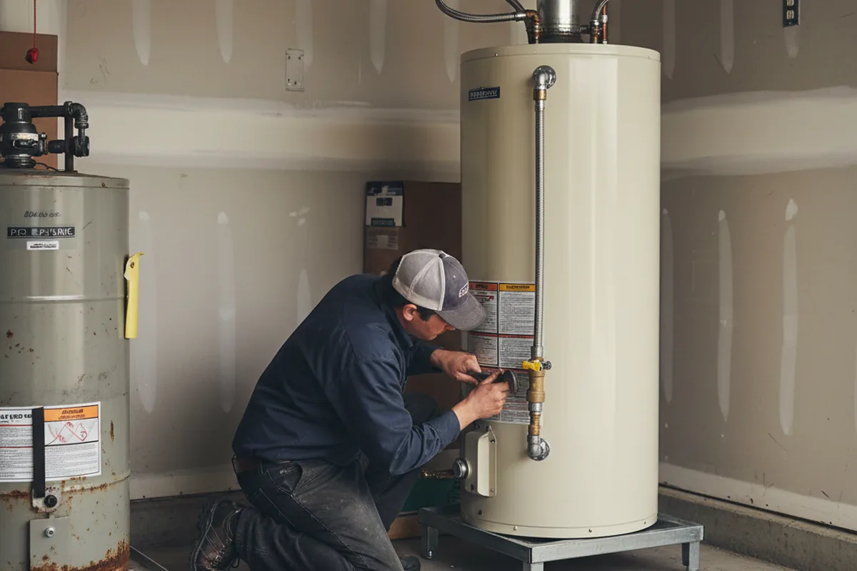Water heater and shutoff valve replacement in Kittanning